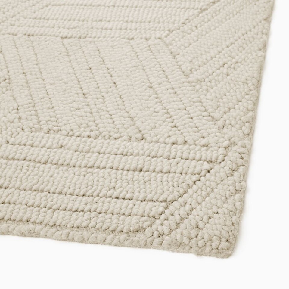 Textured Hexagon Rug West Elm UK
